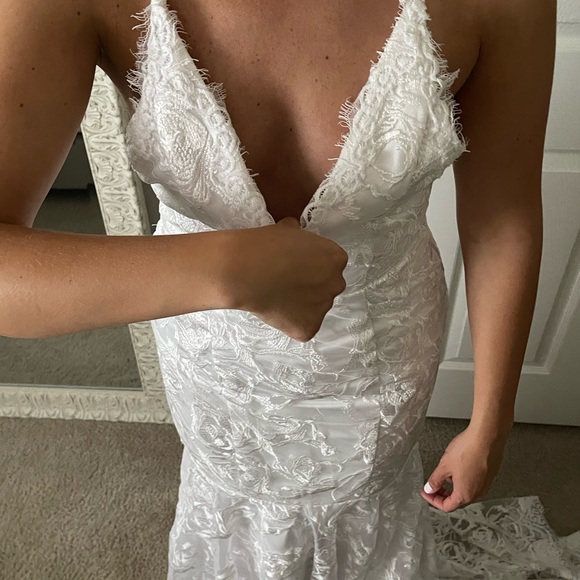 Size 4 Custom Mermaid Style Wedding Dress - Picture 12 of 14